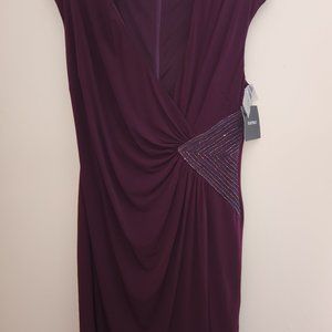 Ellen Tracy, Size 12, Garnet Colored Dress